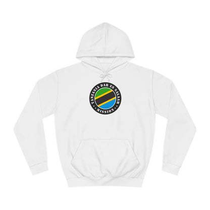 Tanzania Dar es Salaam Mission Flag Logo (Black Border) College Hoodie