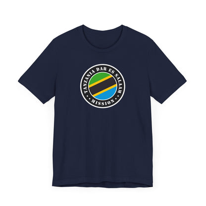 Tanzania Dar es Salaam Mission Flag Logo (Black Border) T-shirt - Latter-Day Saint LDS Missionary Gift - Book of Mormon