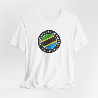 Tanzania Dar es Salaam Mission Flag Logo (Black Border) T-shirt - Latter-Day Saint LDS Missionary Gift - Book of Mormon