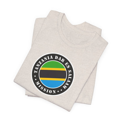 Tanzania Dar es Salaam Mission Flag Logo (Black Border) T-shirt - Latter-Day Saint LDS Missionary Gift - Book of Mormon