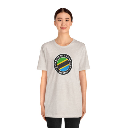 Tanzania Dar es Salaam Mission Flag Logo (Black Border) T-shirt - Latter-Day Saint LDS Missionary Gift - Book of Mormon