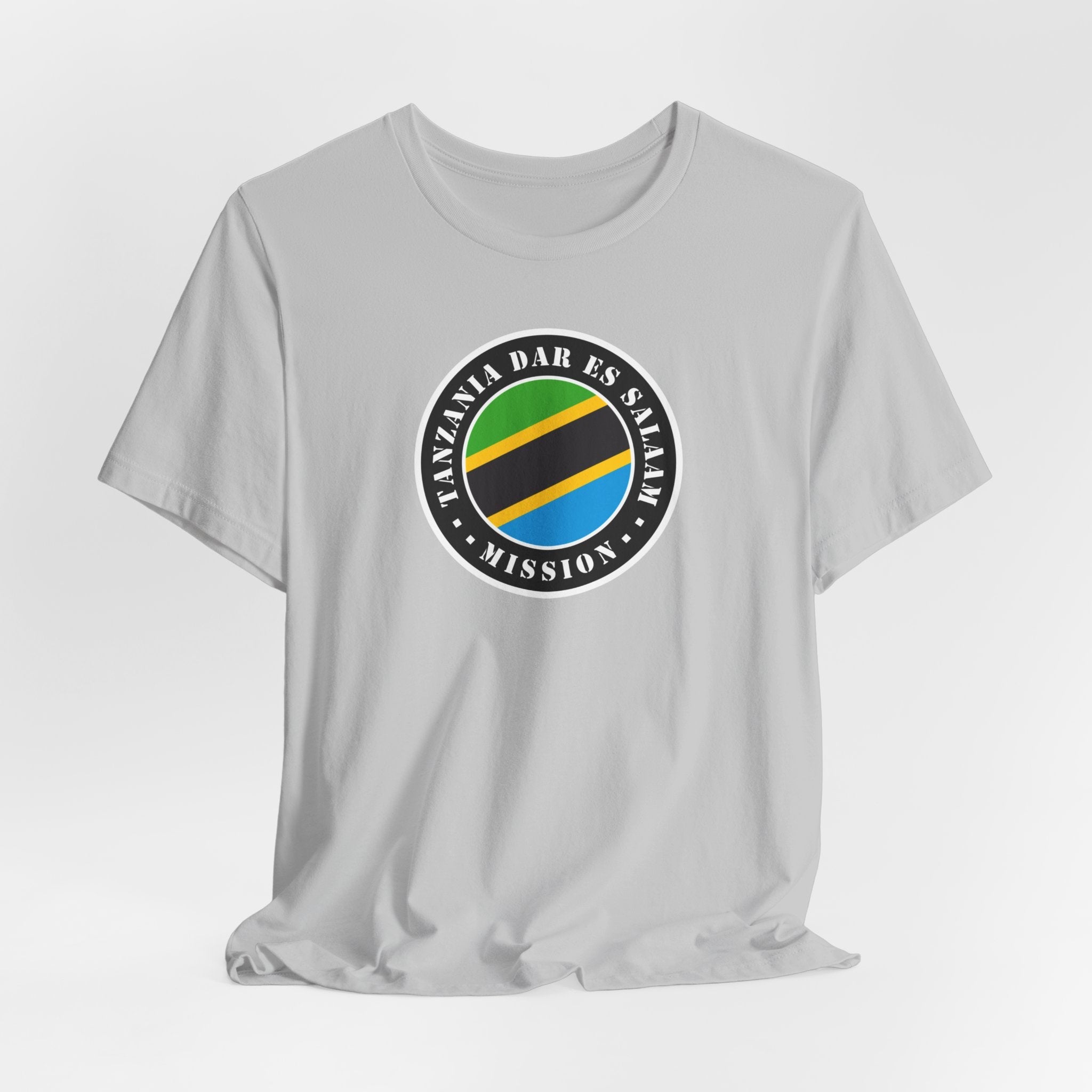 Tanzania Dar es Salaam Mission Flag Logo (Black Border) T-shirt - Latter-Day Saint LDS Missionary Gift - Book of Mormon