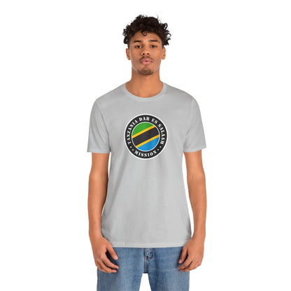 Tanzania Dar es Salaam Mission Flag Logo (Black Border) T-shirt - Latter-Day Saint LDS Missionary Gift - Book of Mormon