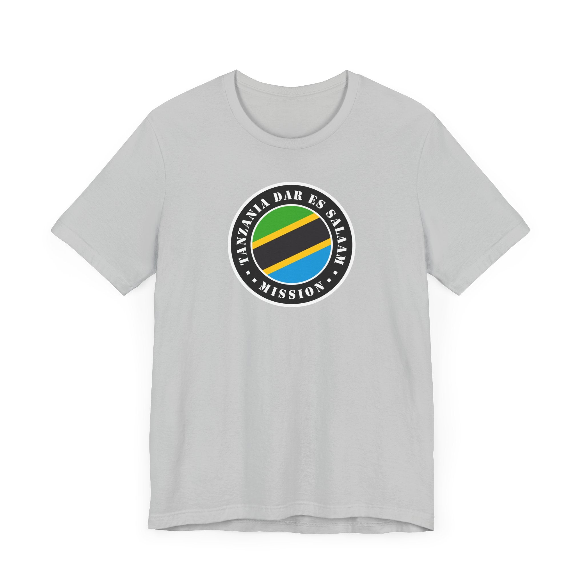 Tanzania Dar es Salaam Mission Flag Logo (Black Border) T-shirt - Latter-Day Saint LDS Missionary Gift - Book of Mormon