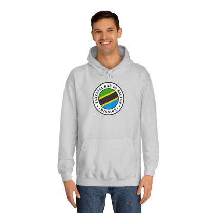 Tanzania Dar es Salaam Mission Flag Logo (White Border) College Hoodie - Latter-Day Saint LDS Missionary Gift - Book of Mormon