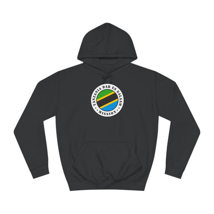 Tanzania Dar es Salaam Mission Flag Logo (White Border) College Hoodie - Latter-Day Saint LDS Missionary Gift - Book of Mormon