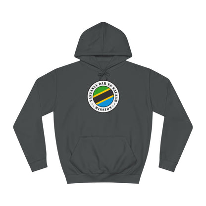 Tanzania Dar es Salaam Mission Flag Logo (White Border) College Hoodie - Latter-Day Saint LDS Missionary Gift - Book of Mormon