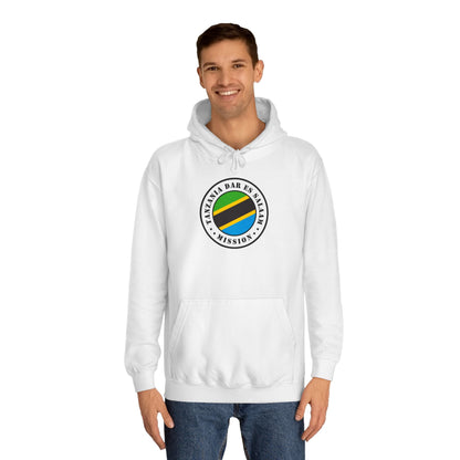 Tanzania Dar es Salaam Mission Flag Logo (White Border) College Hoodie - Latter-Day Saint LDS Missionary Gift - Book of Mormon