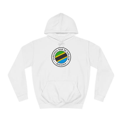 Tanzania Dar es Salaam Mission Flag Logo (White Border) College Hoodie - Latter-Day Saint LDS Missionary Gift - Book of Mormon