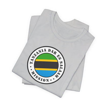 Tanzania Dar es Salaam Mission Flag Logo (White Border) T-shirt - Latter-Day Saint LDS Missionary Gift - Book of Mormon