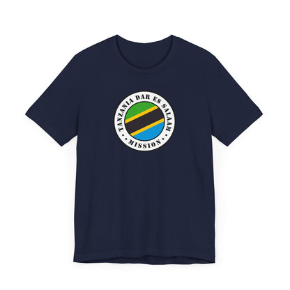Tanzania Dar es Salaam Mission Flag Logo (White Border) T-shirt - Latter-Day Saint LDS Missionary Gift - Book of Mormon
