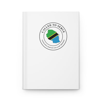 Tanzania Dar es Salaam Mission Flag Map Called to Serve White Hardcover Journal Matte - Latter-Day Saint LDS Missionary Gift - Book of Mormon