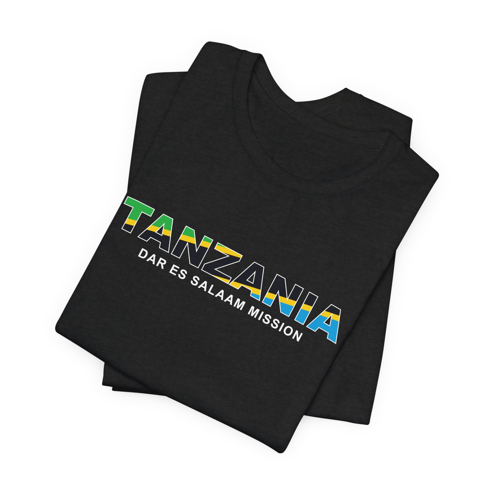 Tanzania Dar es Salaam Mission Flag Title T-shirt - Latter-Day Saint LDS Missionary Gift - Book of Mormon