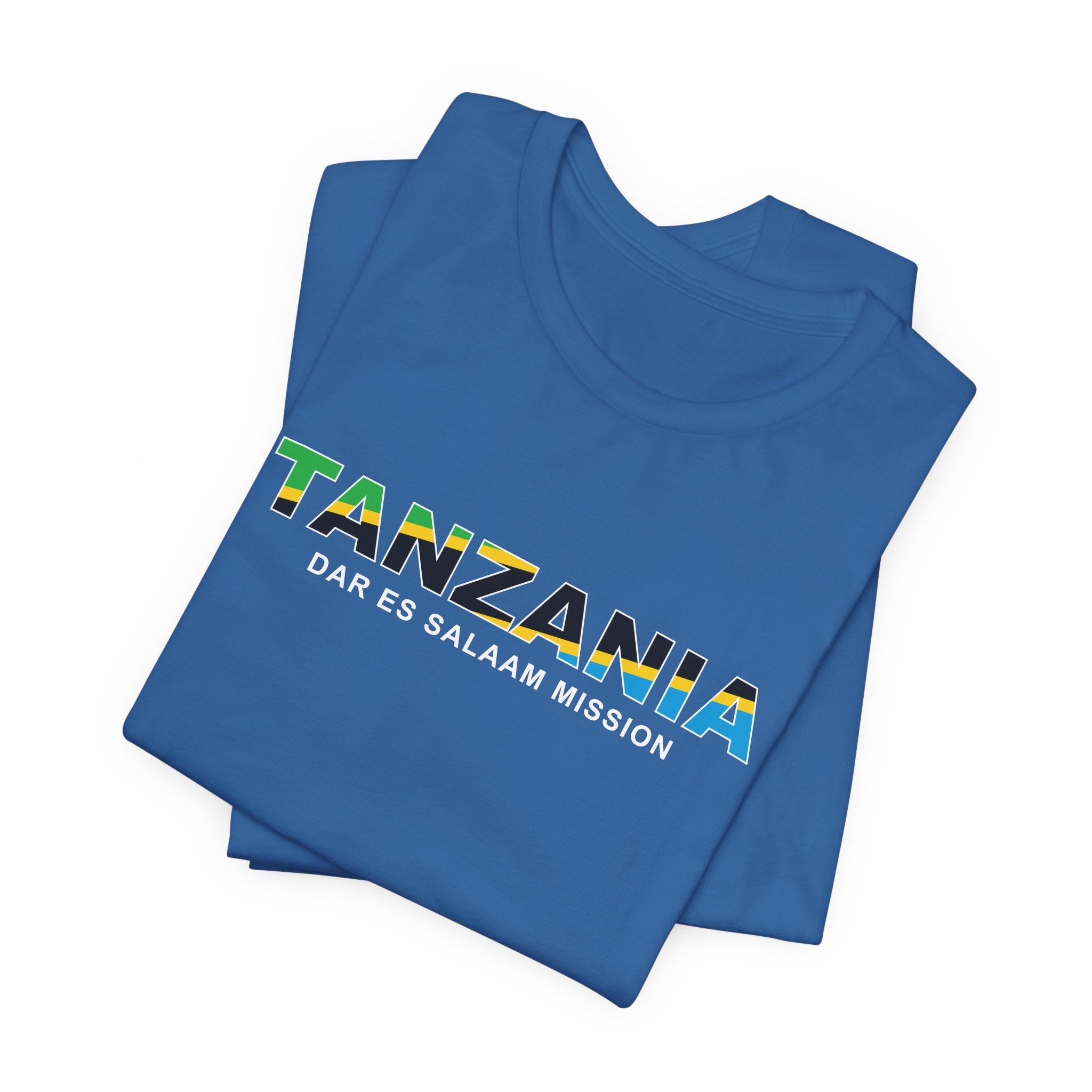 Tanzania Dar es Salaam Mission Flag Title T-shirt - Latter-Day Saint LDS Missionary Gift - Book of Mormon