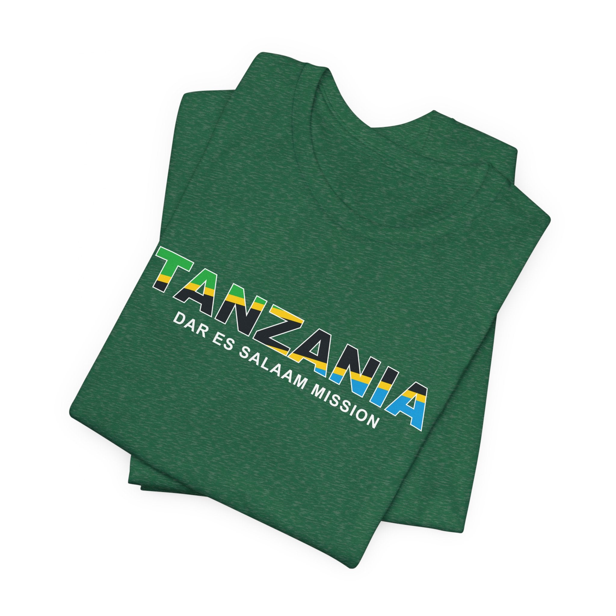 Tanzania Dar es Salaam Mission Flag Title T-shirt - Latter-Day Saint LDS Missionary Gift - Book of Mormon