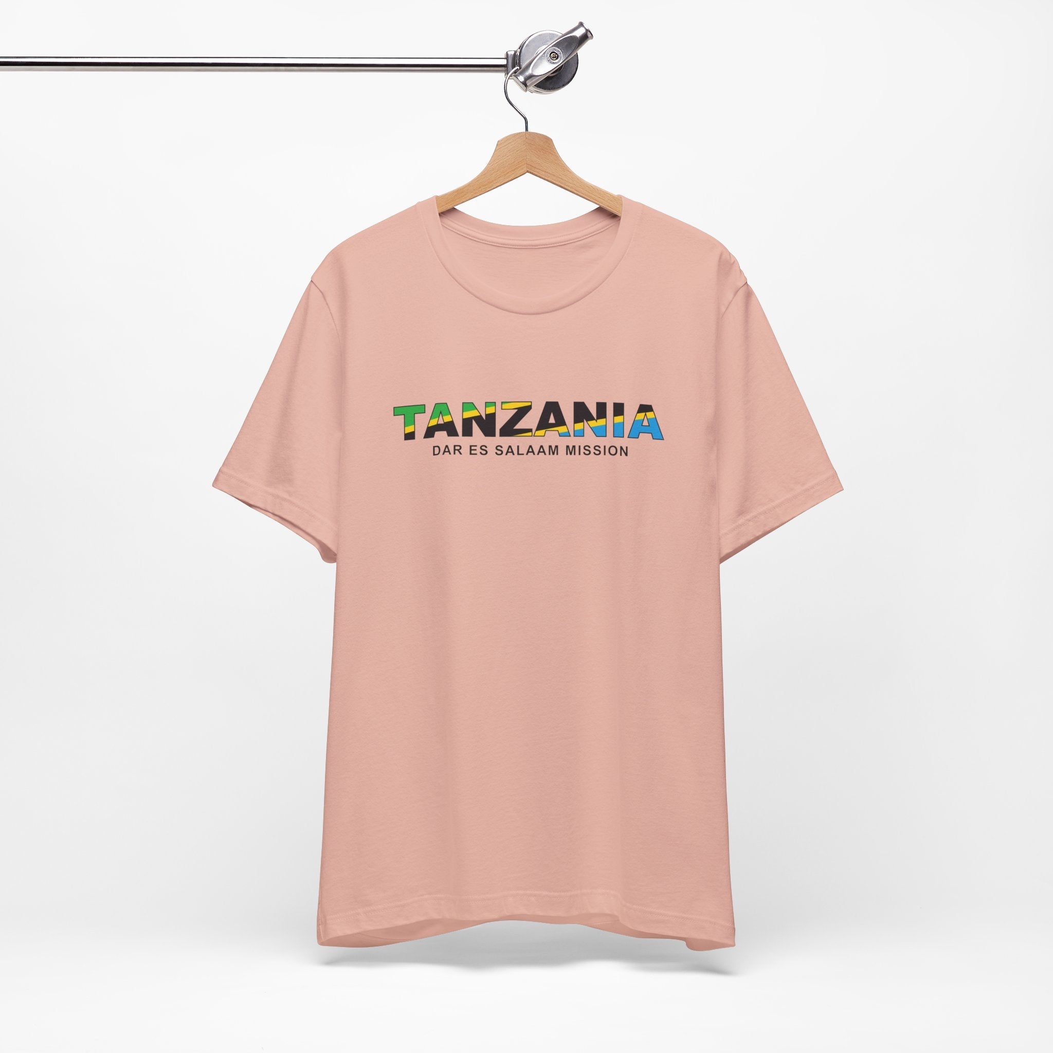 Tanzania Dar es Salaam Mission Flag Title T-shirt - Latter-Day Saint LDS Missionary Gift - Book of Mormon