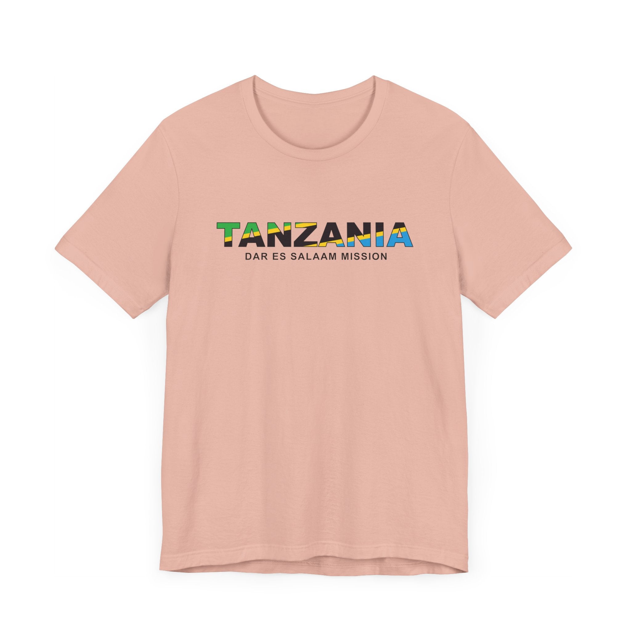 Tanzania Dar es Salaam Mission Flag Title T-shirt - Latter-Day Saint LDS Missionary Gift - Book of Mormon