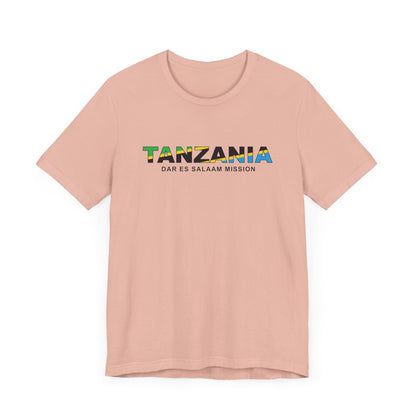 Tanzania Dar es Salaam Mission Flag Title T-shirt - Latter-Day Saint LDS Missionary Gift - Book of Mormon