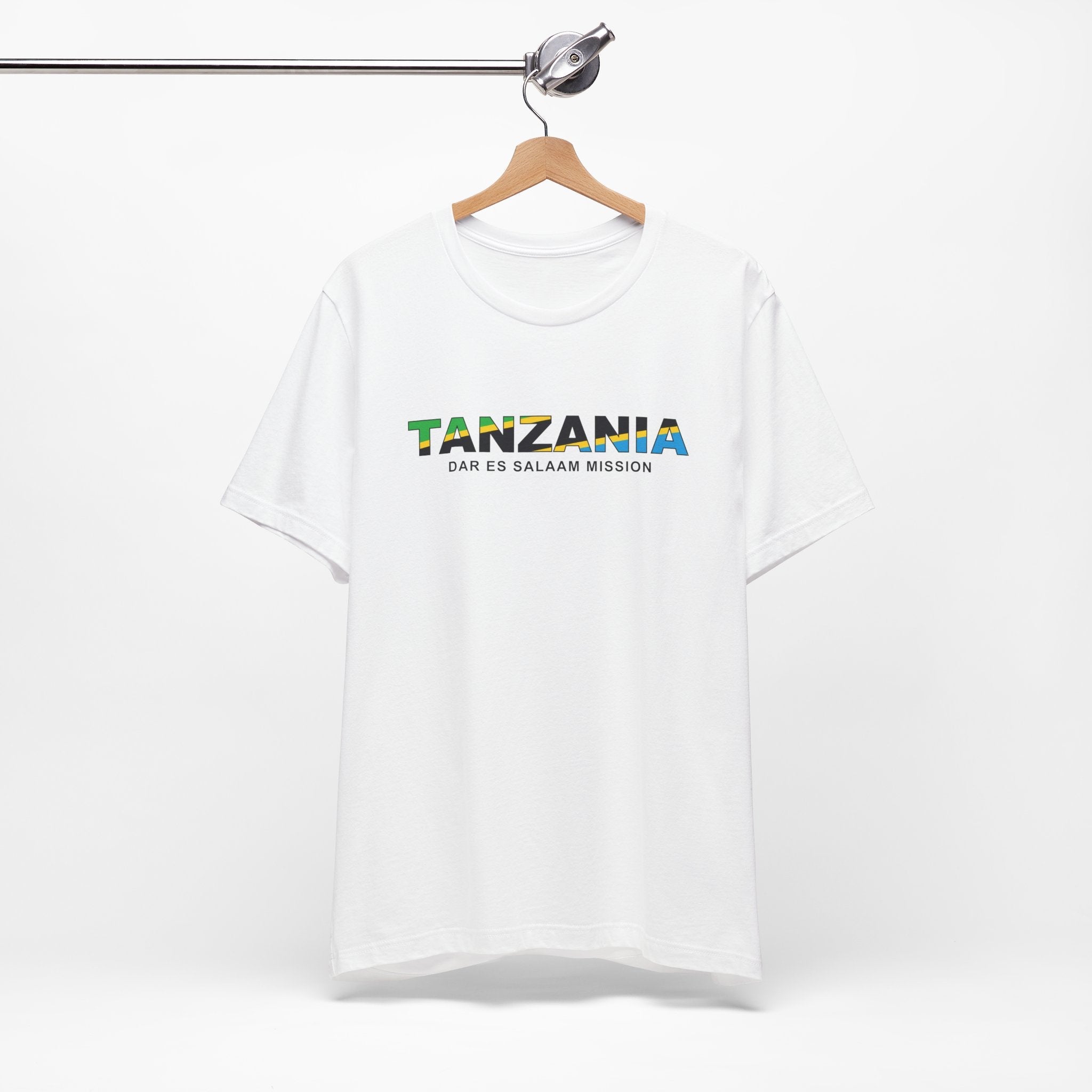 Tanzania Dar es Salaam Mission Flag Title T-shirt - Latter-Day Saint LDS Missionary Gift - Book of Mormon