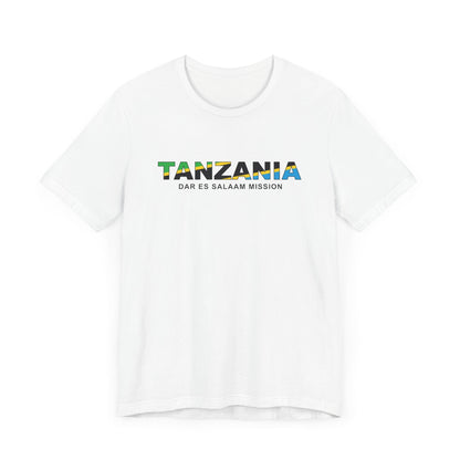 Tanzania Dar es Salaam Mission Flag Title T-shirt - Latter-Day Saint LDS Missionary Gift - Book of Mormon