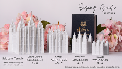 Smithfield Utah Temple Replica Statue