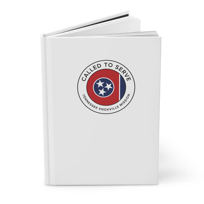 Tennessee Knoxville Mission Circle Flag Called to Serve White Hardcover Journal Matte - Latter-Day Saint LDS Missionary Gift - Book of Mormon