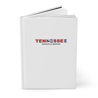 Tennessee Knoxville Mission Flag Title White Hardcover Journal Matte - Latter-Day Saint LDS Missionary Gift - Book of Mormon