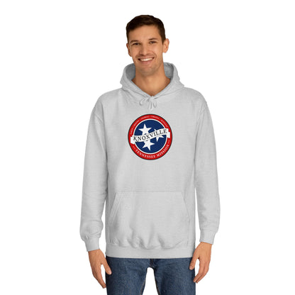 Tennessee Knoxville Mission State Flag Logo (White Border) College Hoodie