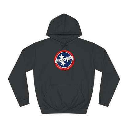 Tennessee Knoxville Mission State Flag Logo (White Border) College Hoodie