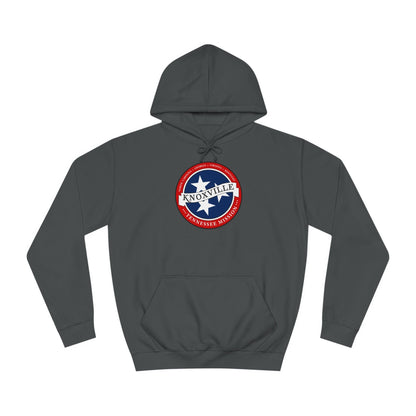 Tennessee Knoxville Mission State Flag Logo (White Border) College Hoodie