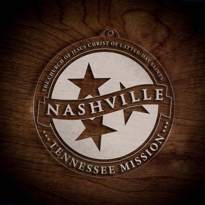 Tennessee Nashville Mission Christmas Ornament - Latter-Day Saint LDS Missionary Gift - Book of Mormon