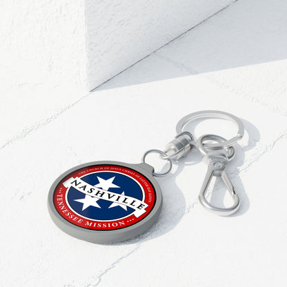 Tennessee Nashville Mission State Flag Logo Key Tag - Latter-Day Saint LDS Missionary Gift - Book of Mormon