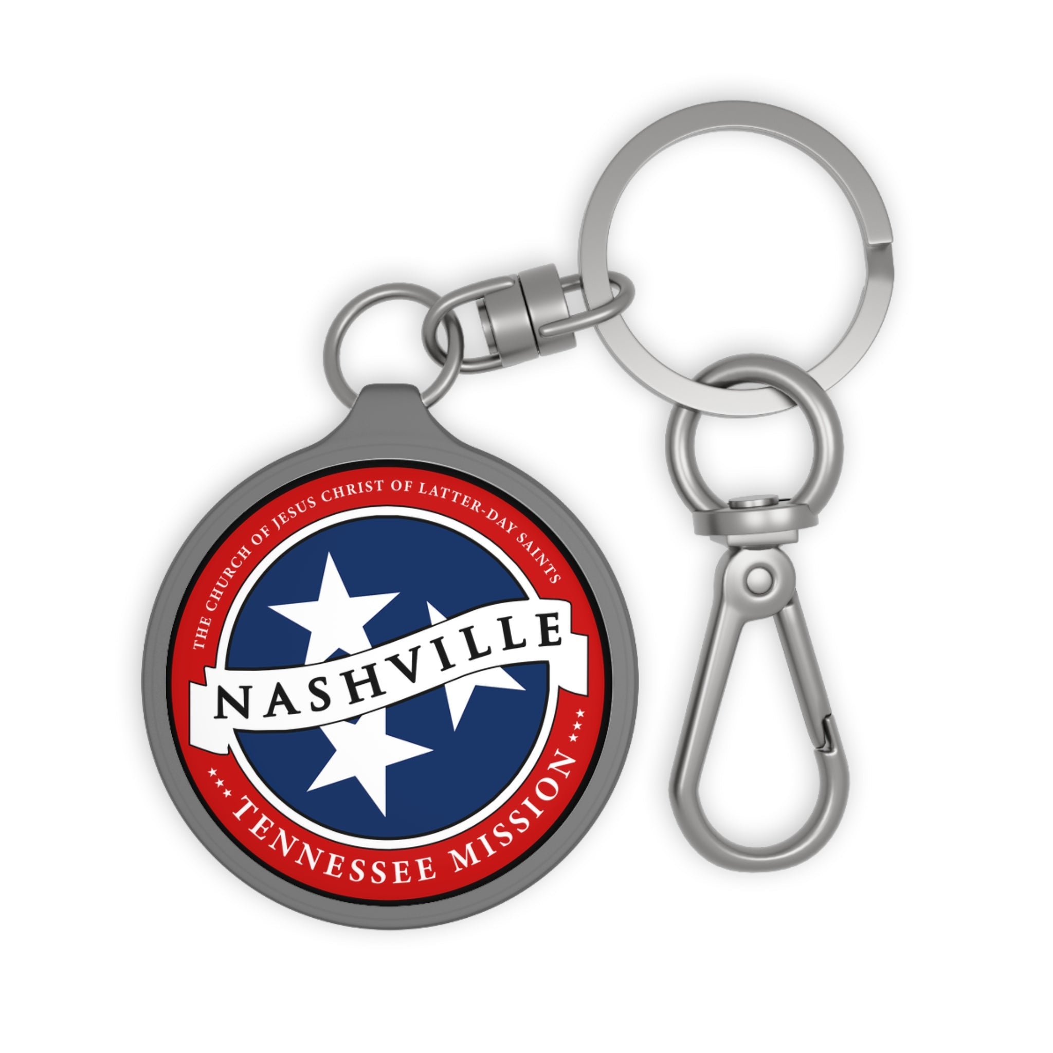 Tennessee Nashville Mission State Flag Logo Key Tag - Latter-Day Saint LDS Missionary Gift - Book of Mormon