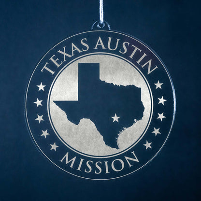 Texas Austin Mission Christmas Ornament - Latter-Day Saint LDS Missionary Gift - Book of Mormon