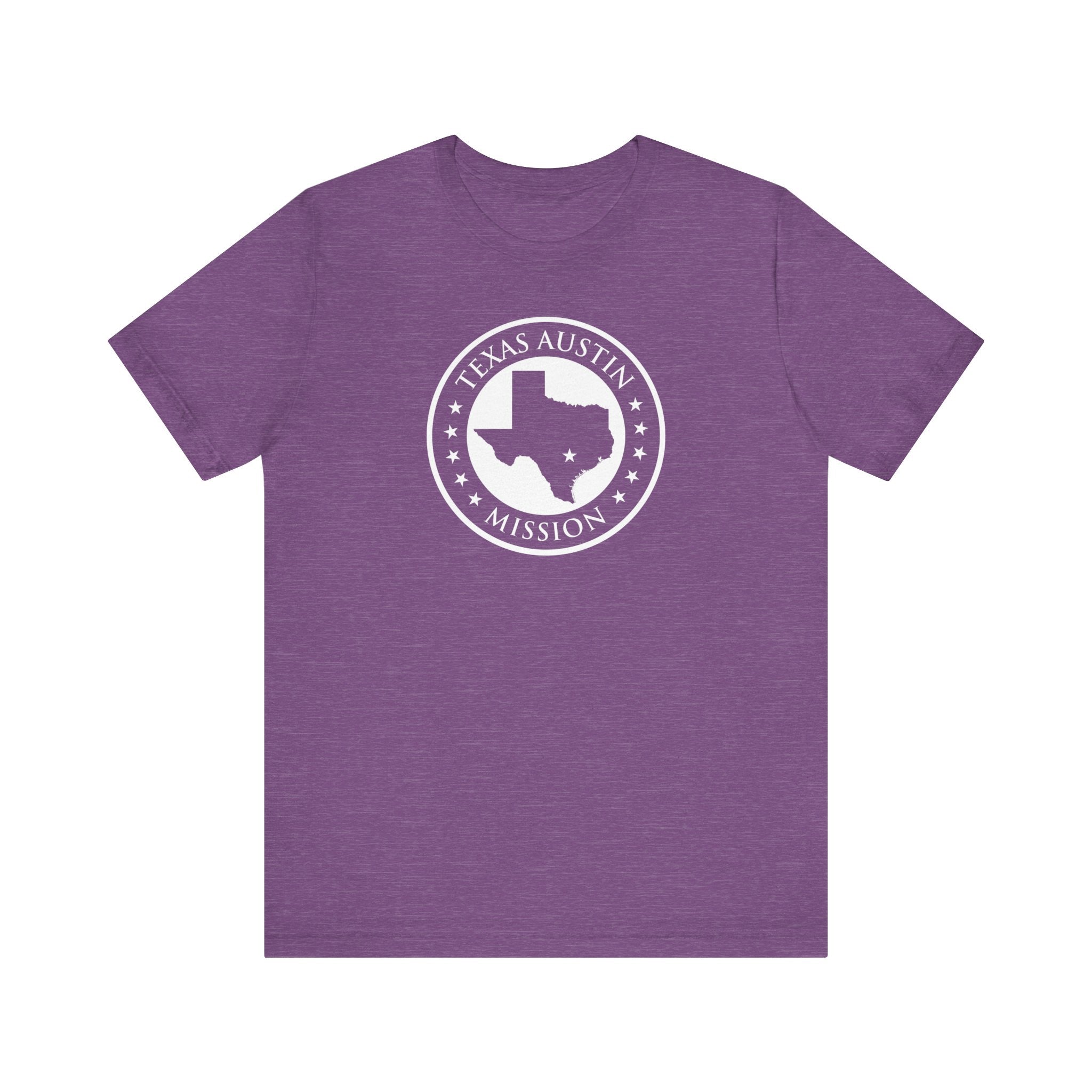 Texas Austin Mission Circular Monochrome Logo T-Shirt - Latter-Day Saint LDS Missionary Gift - Book of Mormon