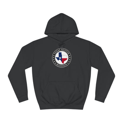 Texas Austin Mission State Flag Logo (Black Border) College Hoodie