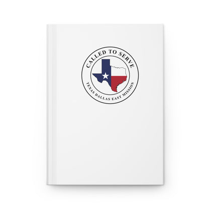 Texas Dallas East Mission Flag Map Called to Serve White Hardcover Journal Matte - Latter-Day Saint LDS Missionary Gift - Book of Mormon