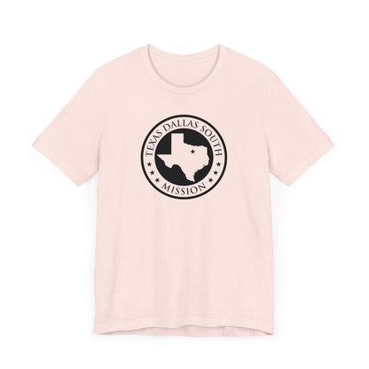 Texas Dallas South Mission Circular Monochrome Logo T-Shirt - Latter-Day Saint LDS Missionary Gift - Book of Mormon