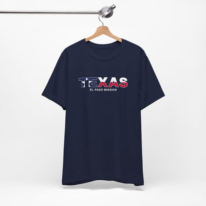 Texas El Paso Mission Flag Title T-shirt - Latter-Day Saint LDS Missionary Gift - Book of Mormon