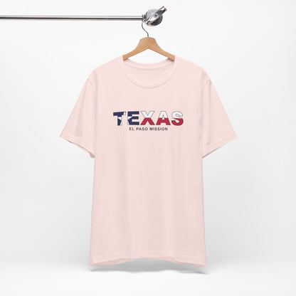Texas El Paso Mission Flag Title T-shirt - Latter-Day Saint LDS Missionary Gift - Book of Mormon