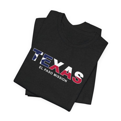 Texas El Paso Mission Flag Title T-shirt - Latter-Day Saint LDS Missionary Gift - Book of Mormon
