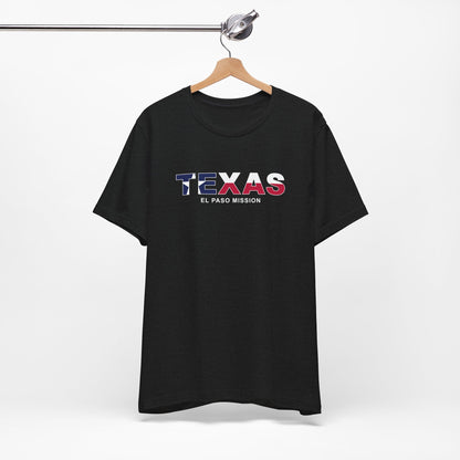 Texas El Paso Mission Flag Title T-shirt - Latter-Day Saint LDS Missionary Gift - Book of Mormon
