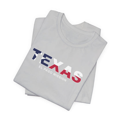 Texas El Paso Mission Flag Title T-shirt - Latter-Day Saint LDS Missionary Gift - Book of Mormon