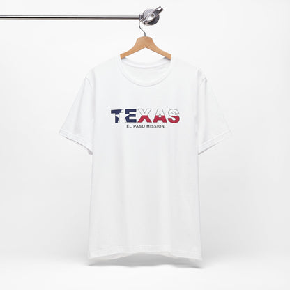 Texas El Paso Mission Flag Title T-shirt - Latter-Day Saint LDS Missionary Gift - Book of Mormon