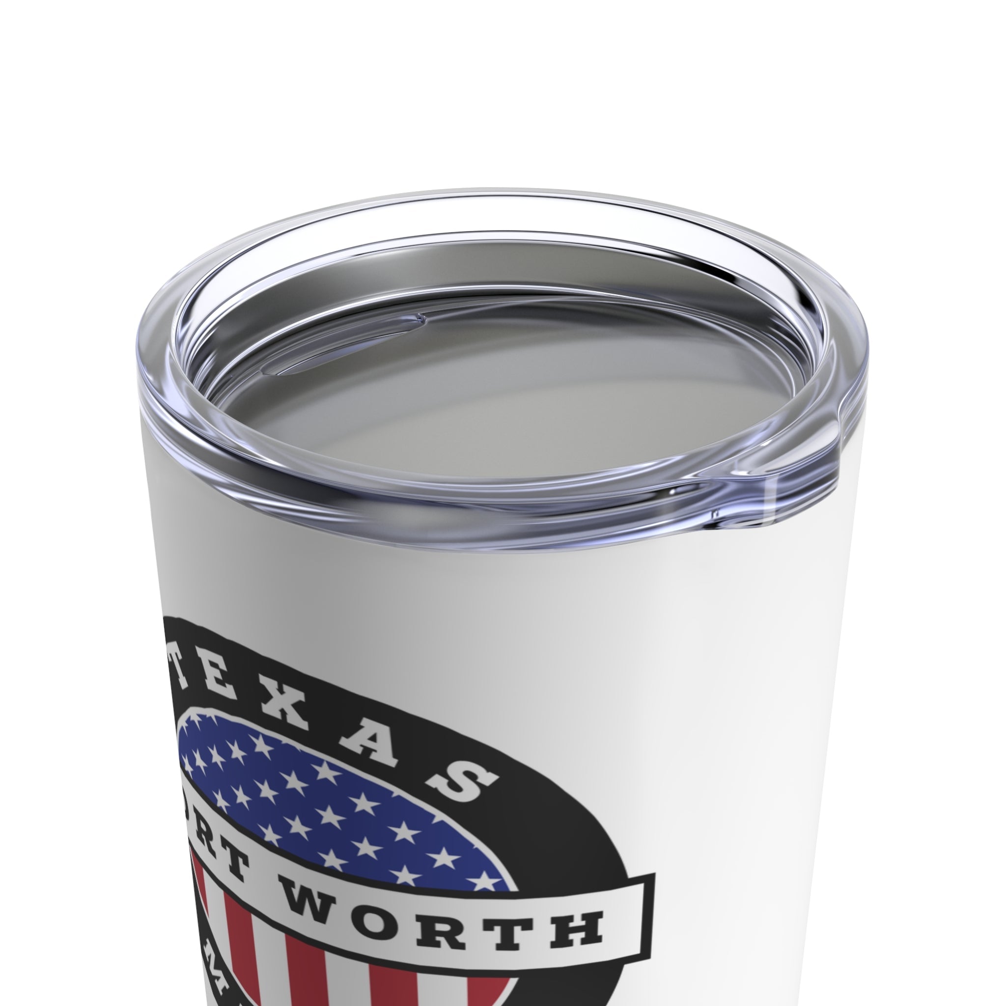 Texas Fort Worth Mission USA Flag Logo Tumbler 20oz Blue - Mission Wishlist - LDS Missionary Gift Store