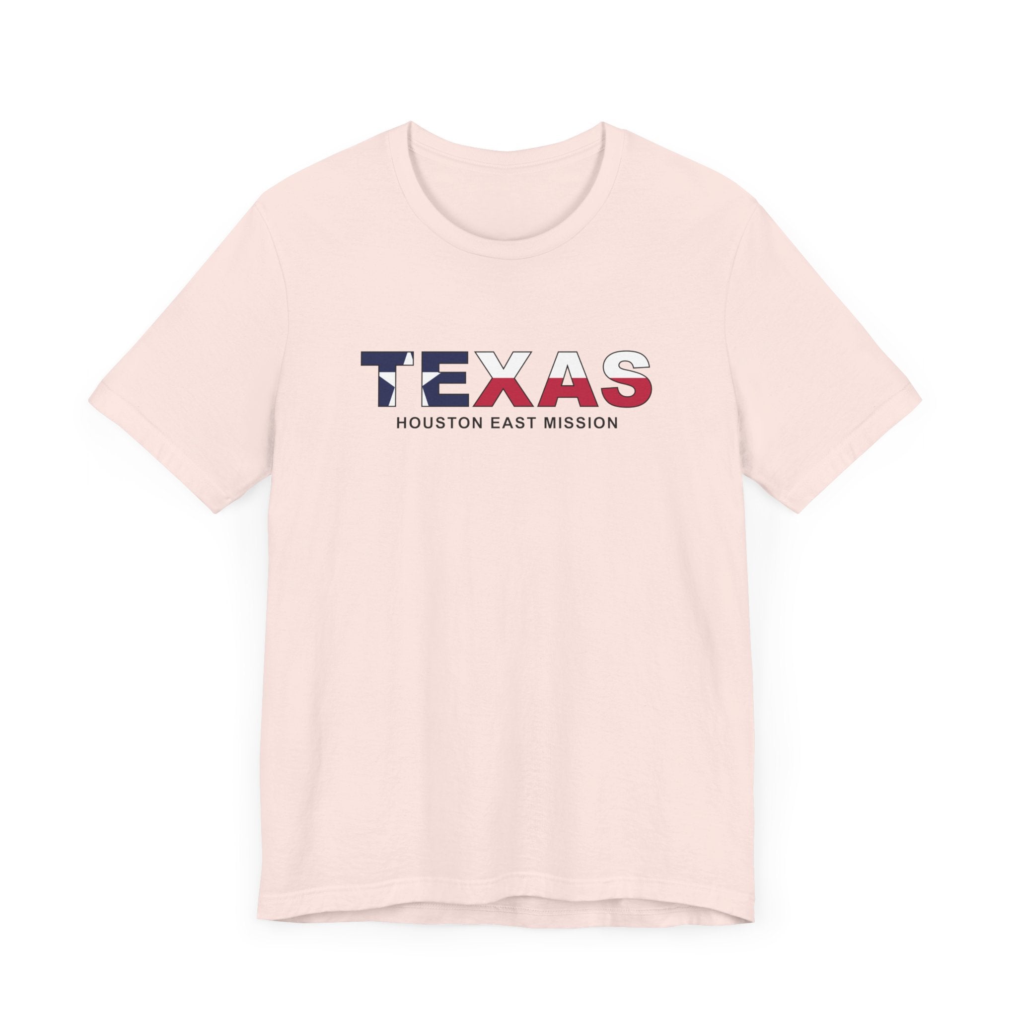 Texas Houston East Mission Flag Title T-shirt - Latter-Day Saint LDS Missionary Gift - Book of Mormon