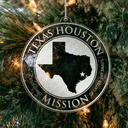 Texas Houston Mission Christmas Ornament - Latter-Day Saint LDS Missionary Gift - Book of Mormon