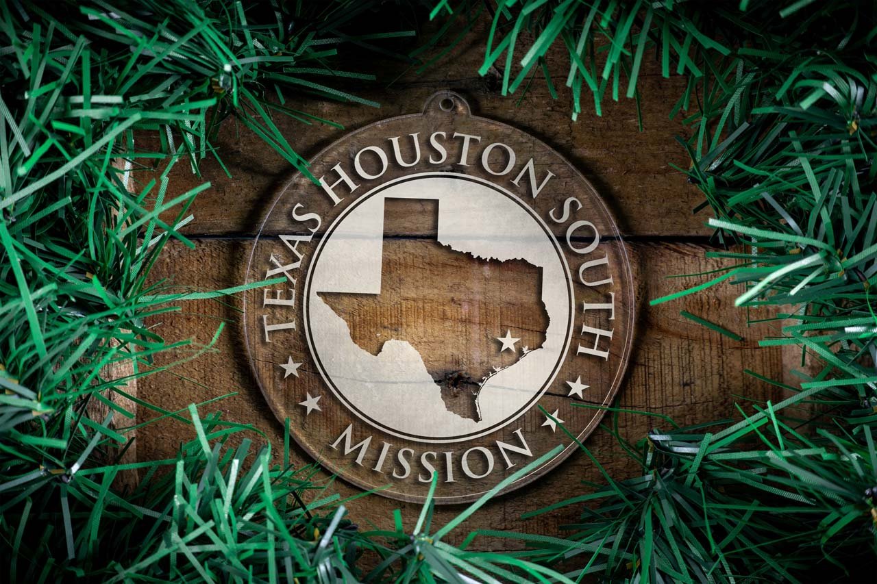 Texas Houston South Mission Christmas Ornament - Latter-Day Saint LDS Missionary Gift - Book of Mormon