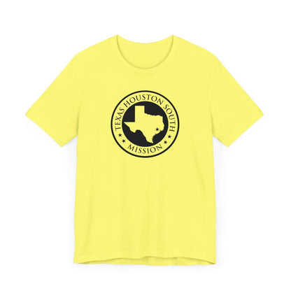 Texas Houston South Mission Circular Monochrome Logo T-Shirt - Latter-Day Saint LDS Missionary Gift - Book of Mormon