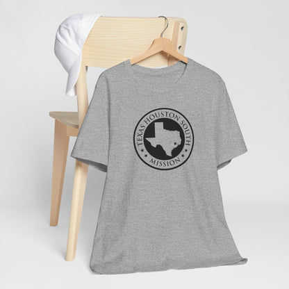 Texas Houston South Mission Circular Monochrome Logo T-Shirt - Latter-Day Saint LDS Missionary Gift - Book of Mormon